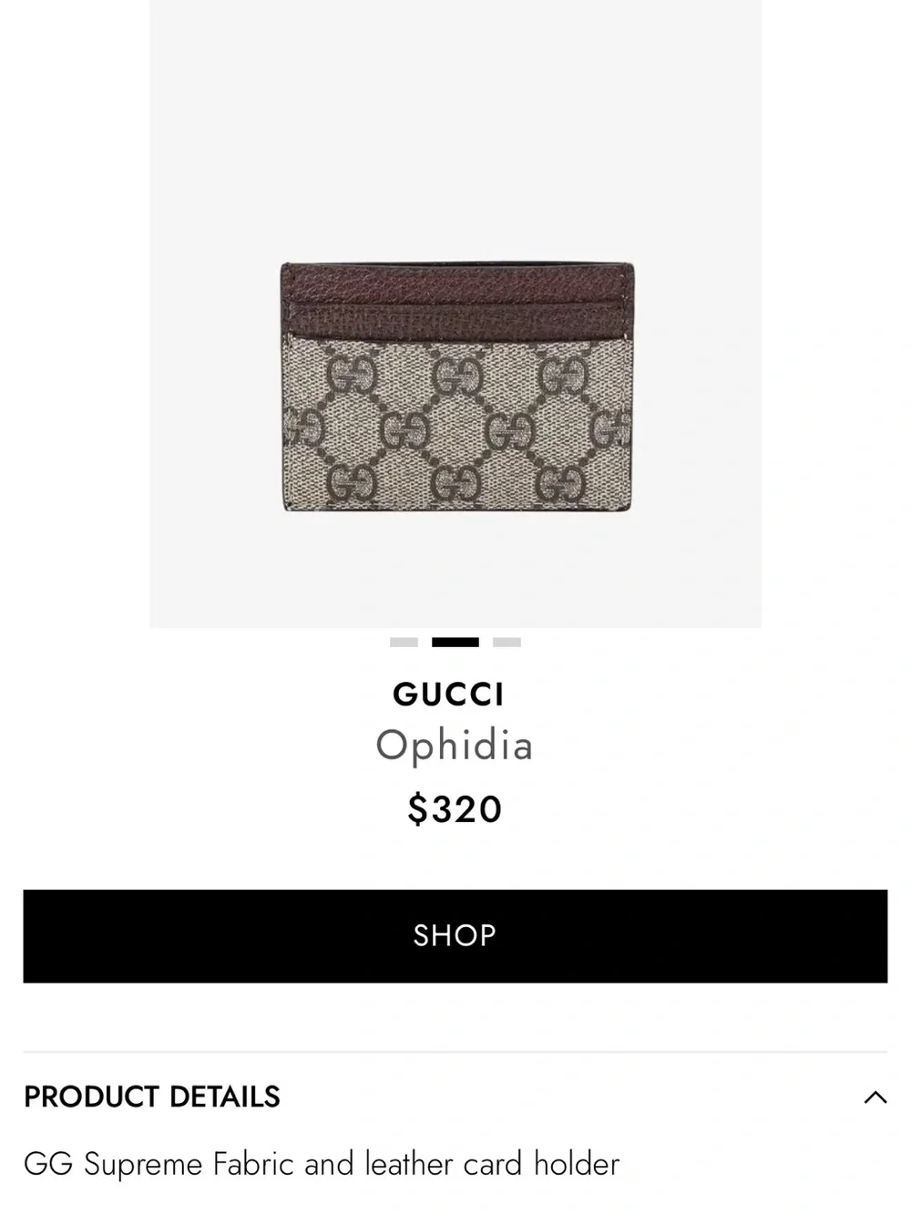 Gucci ophidia logo